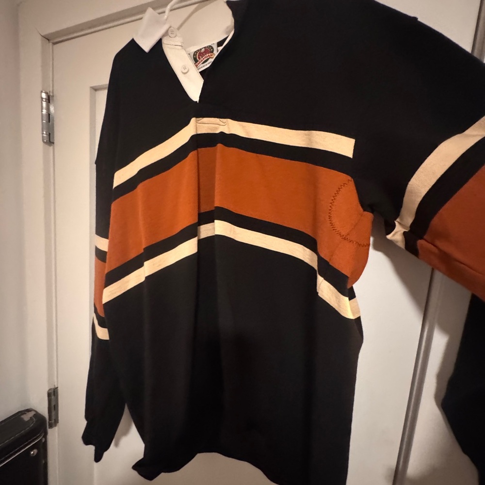 KOTN Black and Orange Striped Casual Shirt - Picture 6 of 9